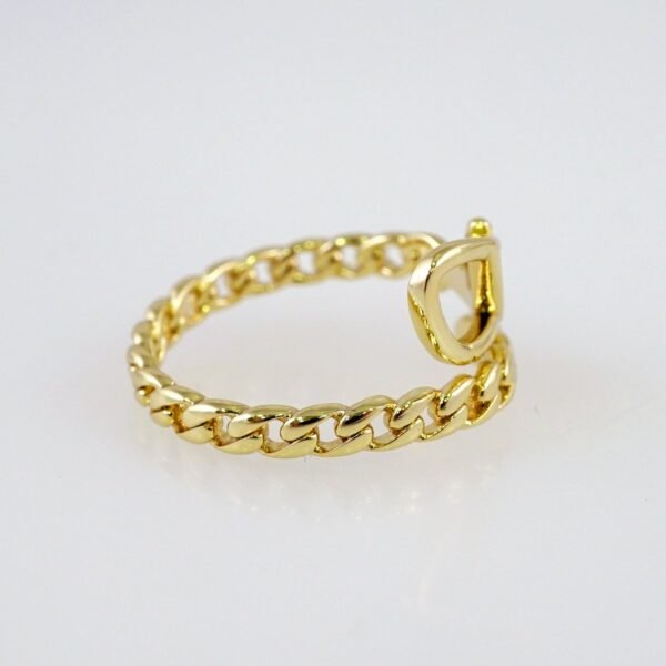 Women Ring/ Anillos Damas/  14K Real Color/  Zircon Stone/ Ajustable// R467 - Image 2