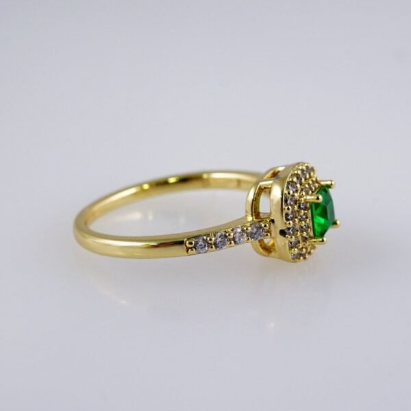 Women Ring/ Anillos Damas/  14K Real Color/ Zircon Stone// R472 - Image 2