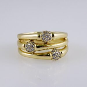 Women Ring/ Anillos Damas/  14K Real Color/  Zircon Stone// R477
