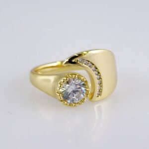 Women Ring/ Anillos Damas/  14K Real Color/  Zircon Stone// R479