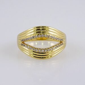 Women Ring/ Anillos Damas/  14K Real Color/  Zircon Stone// R486