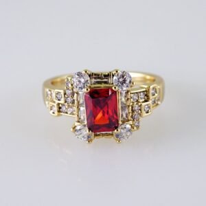 Women Ring/ Anillos Damas/  14K Real Color/  Zircon Stone// R537