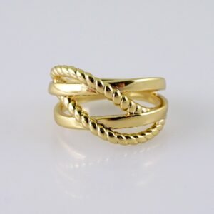 Women Ring/ Anillos Damas/  14K Real Color/  Plain// R539