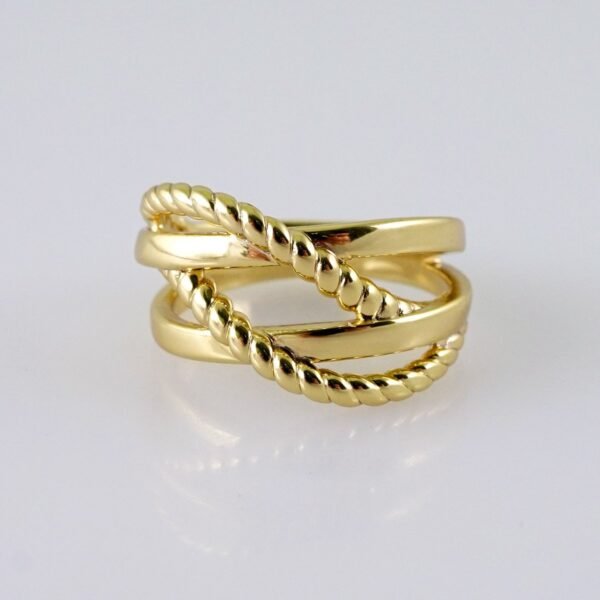 Women Ring/ Anillos Damas/  14K Real Color/  Plain// R539