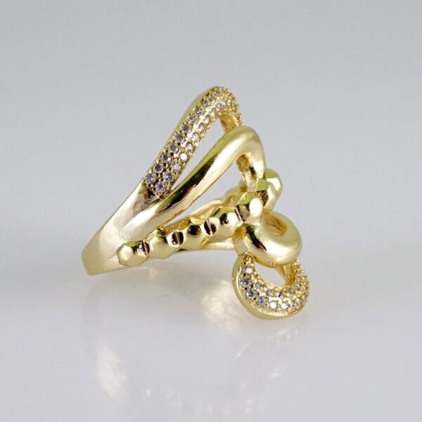 Women Ring/ Anillos Damas/  14K Real Color/  Zircon Stone// R542 - Image 2