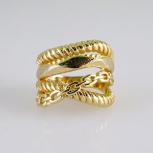 Women Ring/ Anillos Damas/  14K Real Color/  Plain// R549