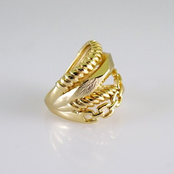 Women Ring/ Anillos Damas/  14K Real Color/  Plain// R549 - Image 2