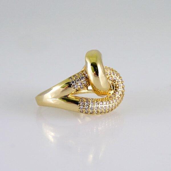 Women Ring/ Anillos Damas/  14K Real Color/  Zircon Stone// R550 - Image 2