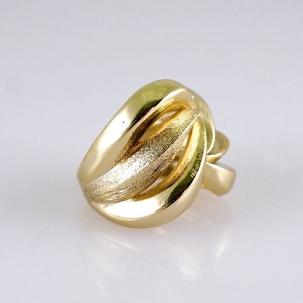 Women Ring/ Anillos Damas/  14K Real Color/  Plain// R551 - Image 2