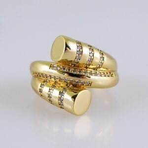 Women Ring/ Anillos Damas/  14K Real Color/  Zircon Stone// R553