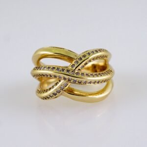 Women Ring/ Anillos Damas/  14K Real Color/  Zircon Stone// R554