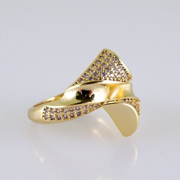Women Ring/ Anillos Damas/  14K Real Color/  Zircon Stone// R559 - Image 2