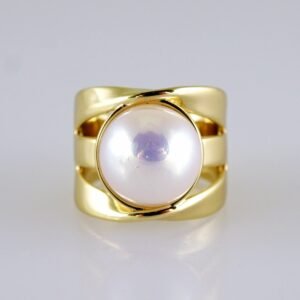 Women Ring/ Anillos Damas/  14K Real Color/  Mother of Pearl// R560