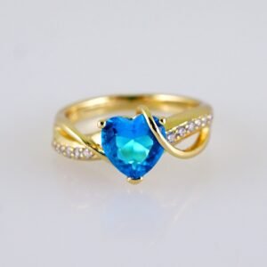 Women Ring/ Anillos Damas/  14K Real Color/  Zircon Stone// R562