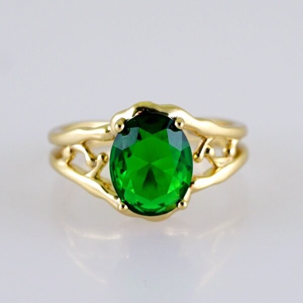 Women Ring/ Anillos Damas/  14K Real Color/  Zircon Stone// R564
