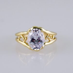 Women Ring/ Anillos Damas/  14K Real Color/  Zircon Stone// R565