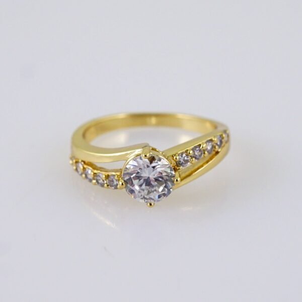 Women Ring/ Anillos Damas/  14K Real Color/ Zircon Stone// R568