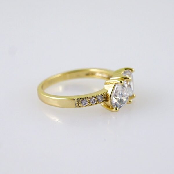 Women Ring/ Anillos Damas/  14K Real Color/  Zircon Stone// R569 - Image 2