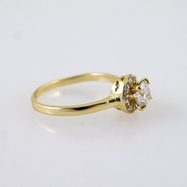 Women Ring/ Anillos Damas/  14K Real Color/  Zircon Stone// R571 - Image 2