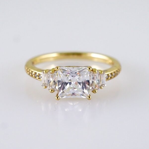 Women Ring/ Anillos Damas/  14K Real Color/  Zircon Stone// R572