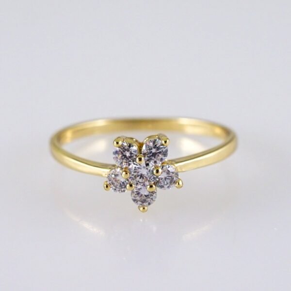 Women Ring/ Anillos Damas/  14K Real Color/  Zircon Stone// R574