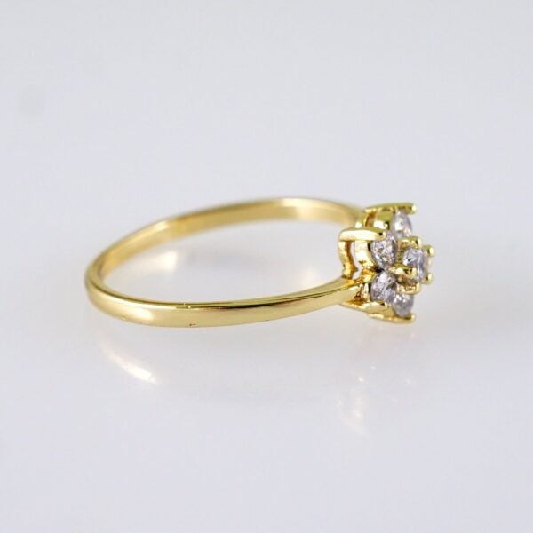 Women Ring/ Anillos Damas/  14K Real Color/  Zircon Stone// R574 - Image 2