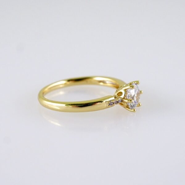 Women Ring/ Anillos Damas/  14K Real Color/  Zircon Stone// R575 - Image 2