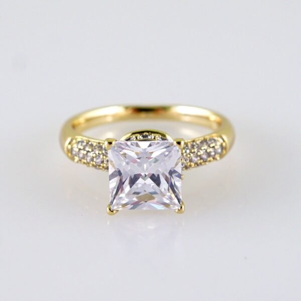 Women Ring/ Anillos Damas/  14K Real Color/ Zircon Stone// R576