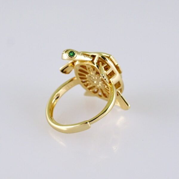 Women Ring/ Anillos Damas/  14K Real Color/ Zircon Stone// R577 - Image 2