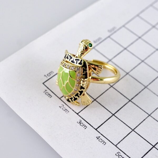 Women Ring/ Anillos Damas/  14K Real Color/ Zircon Stone// R577 - Image 3
