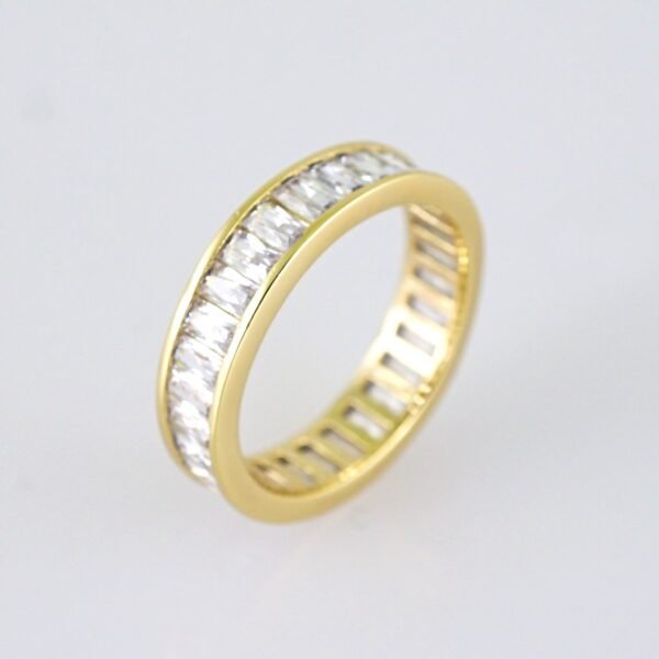 Women Ring/ Anillos Damas/ 14K Real Color/ Zircon Stone// R578 - Image 2