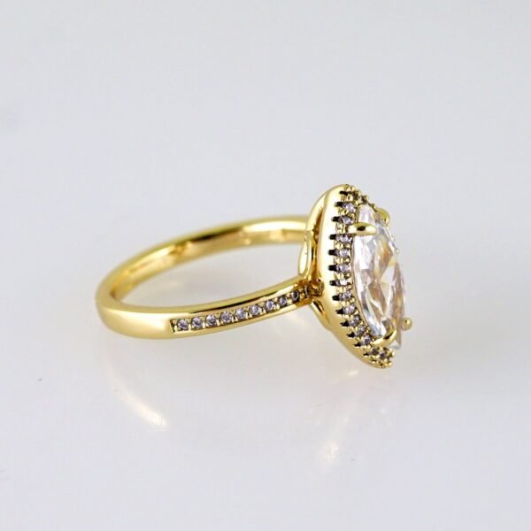 Women Ring/ Anillos Damas/ 14K Real Color/ Zircon Stone// R579 - Image 2