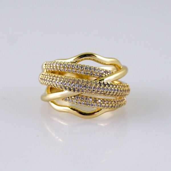Women Ring/ Anillos Damas/ 14K Real Color/ Zircon Stone// R581