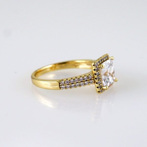 Women Ring/ Anillos Damas/ 14K Real Color/ Zircon Stone// R583 - Image 2