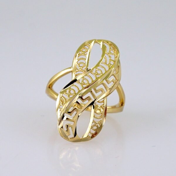 Women Ring/ Anillos Damas/ 14K Real Color/ Plain// R584