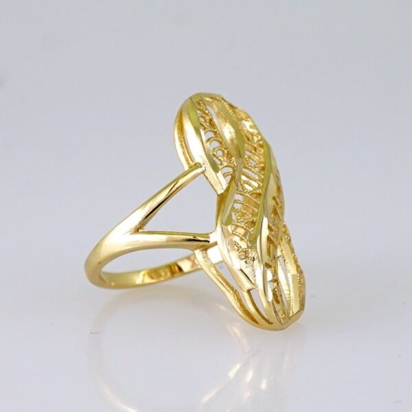 Women Ring/ Anillos Damas/ 14K Real Color/ Plain// R584 - Image 2