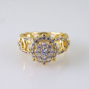 Women Ring/ Anillos Damas/ 14K Real Color/ Zircon Stone// R585