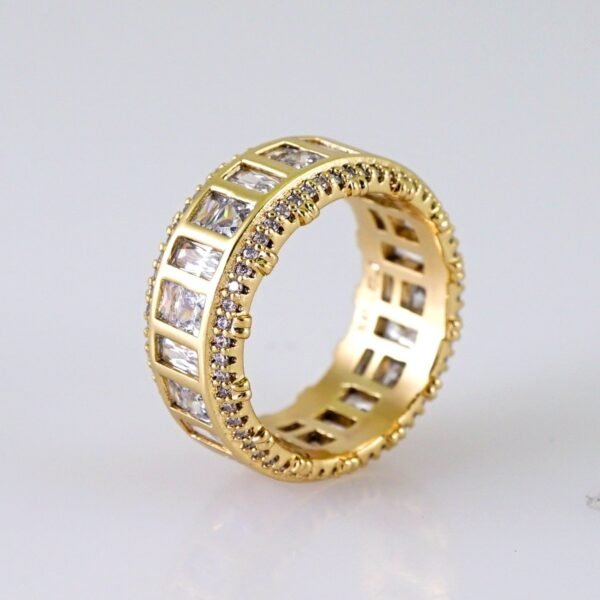 Women Ring/ Anillos Damas/ 14K Real Color/ Zircon Stone// R586 - Image 2
