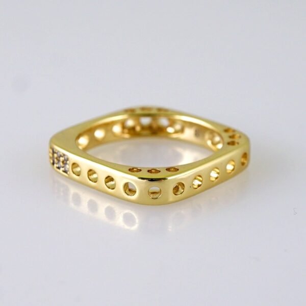 Women Ring/ Anillos Damas/  14K Real Color/ Zircon Stone// R587 - Image 2