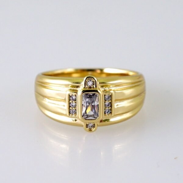 Women Ring/ Anillos Damas/ 14K Real Color/ Zircon Stone// R588