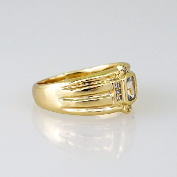 Women Ring/ Anillos Damas/ 14K Real Color/ Zircon Stone// R588 - Image 2