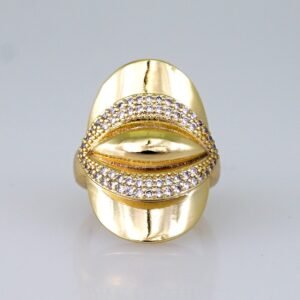 Women Ring/ Anillos Damas/ 14K Real Color/ Zircon Stone// R589