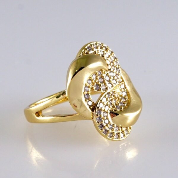 Women Ring/ Anillos Damas/ 14K Real Color/ Zircon Stone// R593 - Image 2