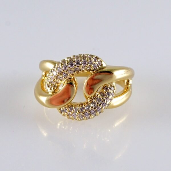 Women Ring/ Anillos Damas/ 14K Real Color/ Zircon Stone// R595