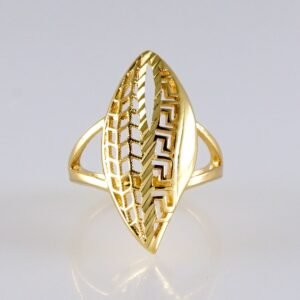 Women Ring/ Anillos Damas/ 14K Real Color/ Plain// R596