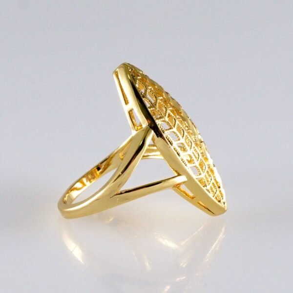 Women Ring/ Anillos Damas/ 14K Real Color/ Plain// R596 - Image 2