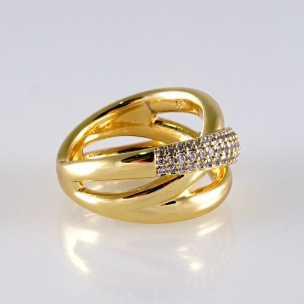 Women Ring/ Anillos Damas/ 14K Real Color/ Zircon Stone// R597 - Image 2