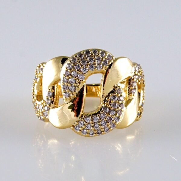 Women Ring/ Anillos Damas/ 14K Real Color/ Zircon Stone// R598