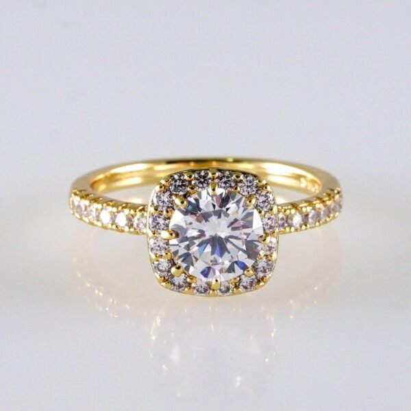 Women Ring/ Anillos Damas/ 14K Real Color/ Zircon Stone// R600