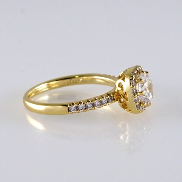 Women Ring/ Anillos Damas/ 14K Real Color/ Zircon Stone// R600 - Image 2